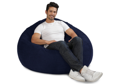 Cuba Denim Bean Bag Indigo Denim 120CM