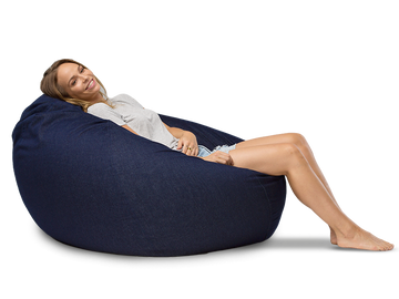 Cuba Denim Bean Bag Indigo Denim 96CM