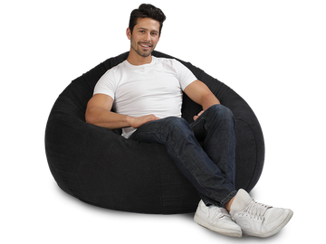 Cuba Denim Bean Bag Charcoal Denim 120CM