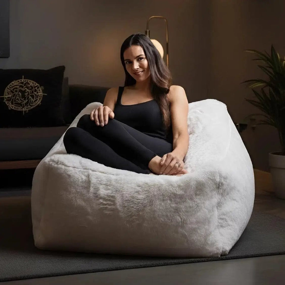 Furlah Fur Bean Bag Chair: Plush Comfort with Designer Style