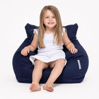 kid-friendly Navy Kids Coco Chair - kids bean bag by Bean Bags R Us Australia — thumbnail 6
