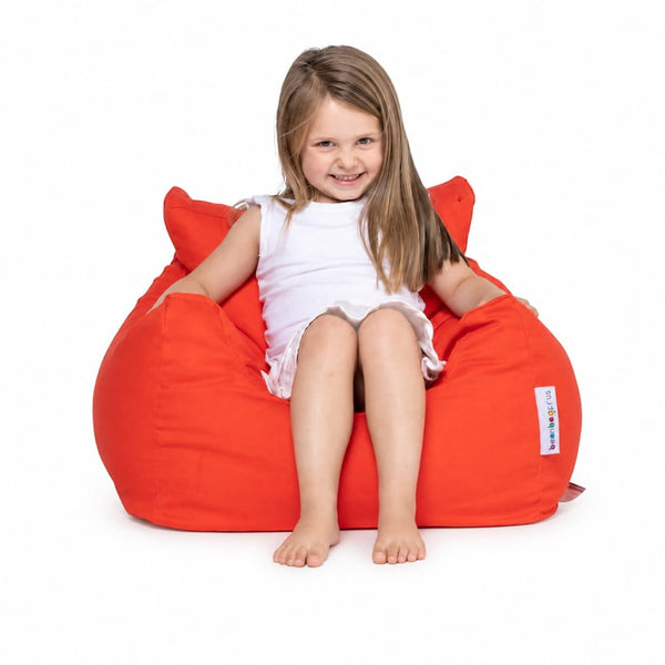 Bean Bags R Us Red Kids Coco Chair - child-safe kids bean bag — image 5