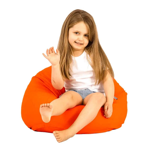 Kids Coco children's bean bag in Orange - safe kids use by Bean Bags R Us
