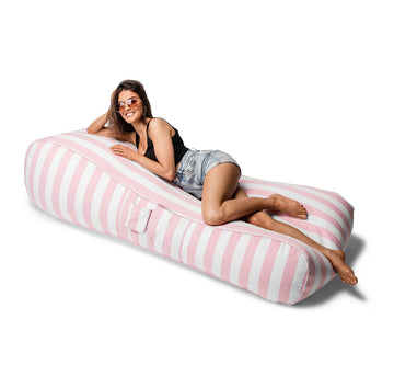 Malibu Lounger pink stripes