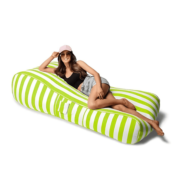 Navy Stripes Malibu Lounger - outdoor bean bag lounger, premium quality from Bean Bags R Us — image 6