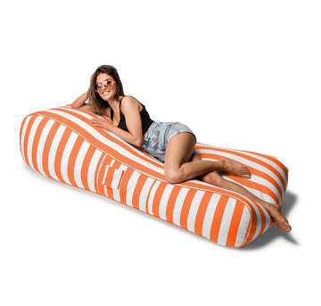 Malibu Lounger Orange Stripes