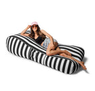 Bean Bags R Us Charcoal Stripes Malibu Lounger - all-weather outdoor bean bag lounger — thumbnail 4