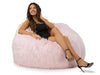 Marshmallow Pink Faux Fur Bean Bag 104CM