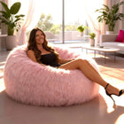Pink Marshmallow - luxury indoor bean bag chair from Bean Bags R Us — thumbnail 2