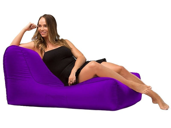 Bean Bags R Us Purple Media Lounge - all-weather outdoor bean bag lounger — image 4
