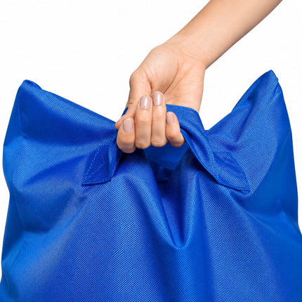 close up of handle detail on merlin bean bag chair