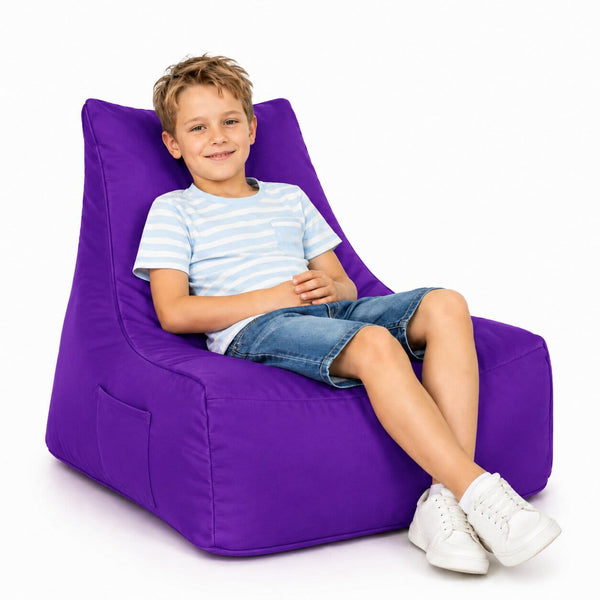 Purple Mini Merlin children's bean bag - child-safe kids use, Bean Bags R Us — image 7