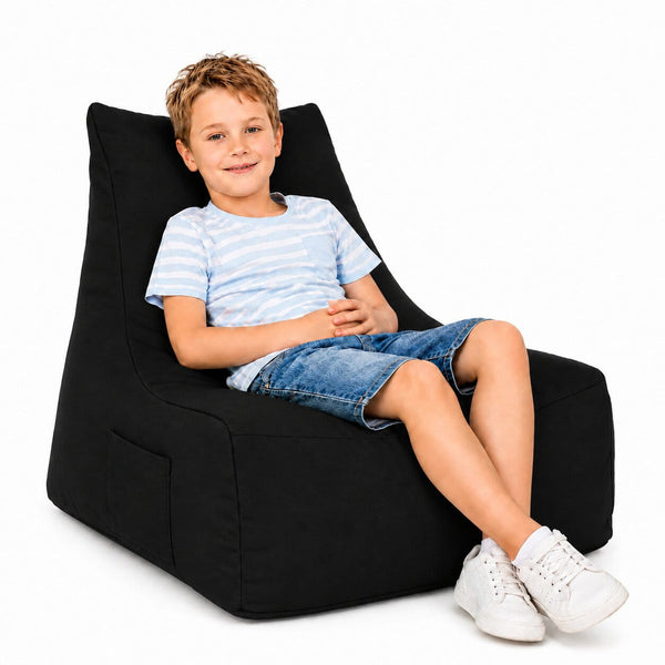 Bean Bags R Us Black Mini Merlin - durable kids bean bag — image 4