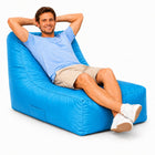 Aqua Portofino bean bag lounge chair - weather resistant outdoor use, Bean Bags R Us — thumbnail 7