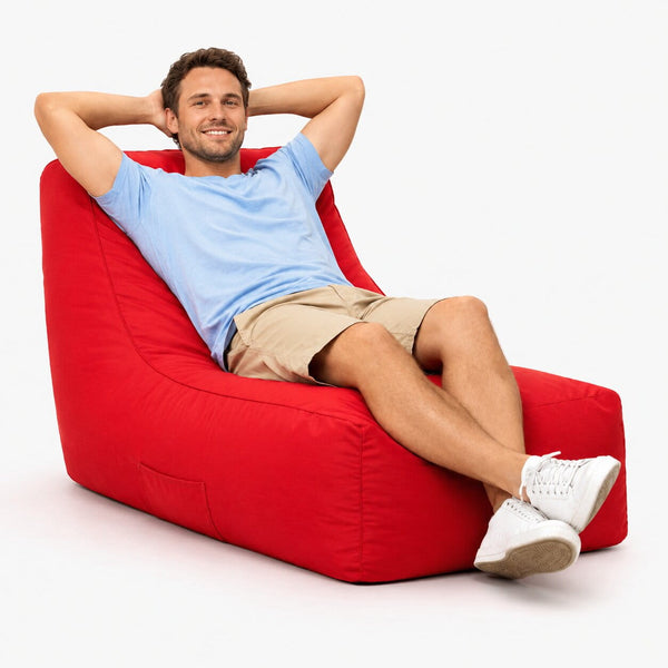 Bean Bags R Us Red Portofino - all-weather outdoor bean bag lounger — image 4