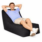 Black Portofino - UV protected outdoor bean bag lounger from Bean Bags R Us — thumbnail 2