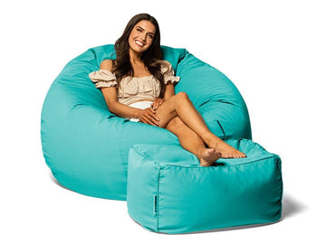 Positano Outdoor Bean Bags 112cm turquoise