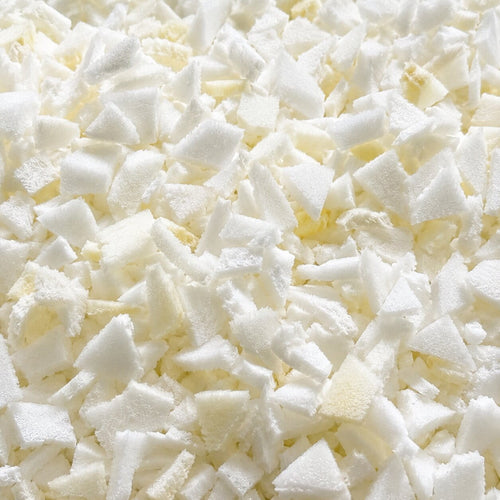 shredded foam bea bag filling close up