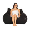 Teddy Fleece Bean Bag Chair Black