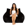 Teddy Faux Fur Bean Bag Chair Navy